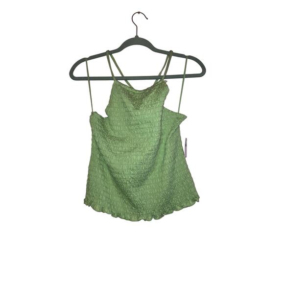 NWT Old Navy mint green smocked halter top size large - Picture 1 of 7